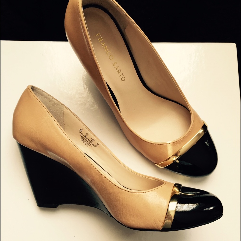 RESERVED - Franco Sarto leather Tan/black